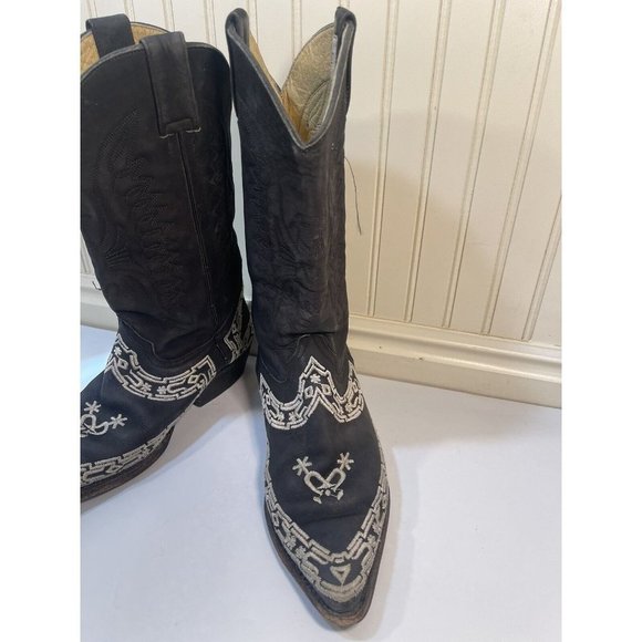 Black and White Western Boots main image 14